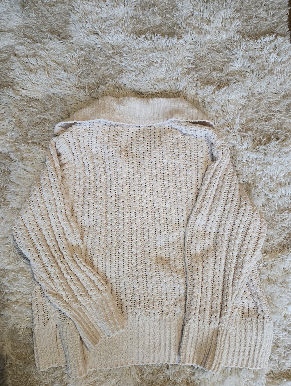Aerie Cable Car Quarter Zip Sweater - Picture 4 of 5
